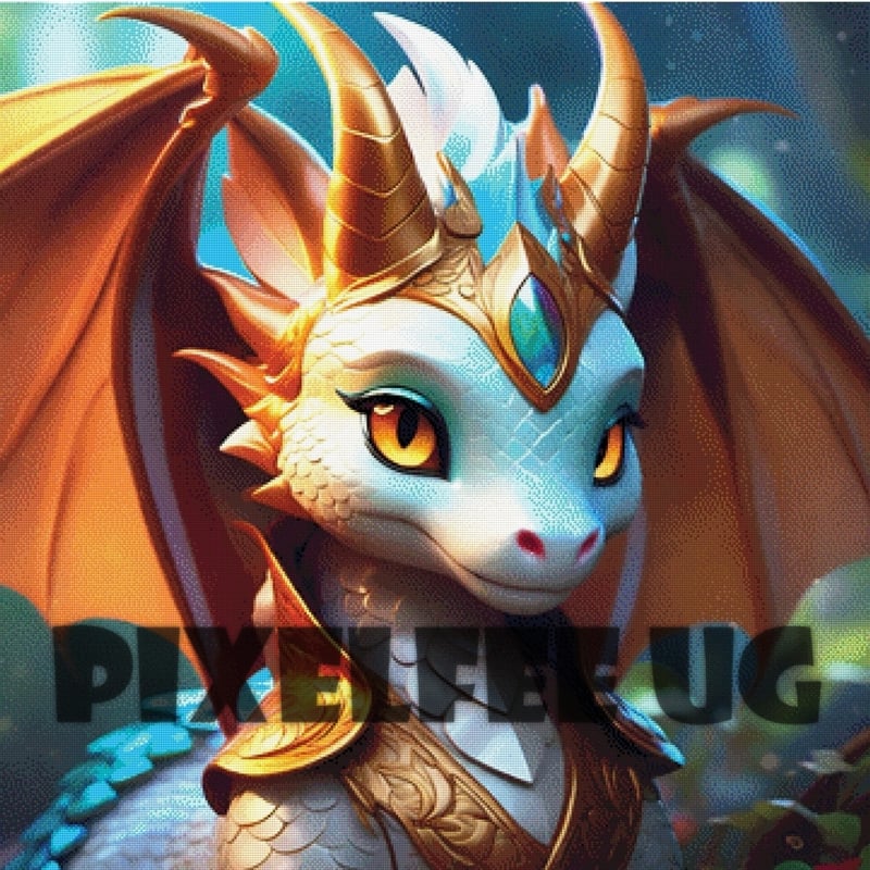 Pixelfee Diamond Painting Dragonlady von Pears