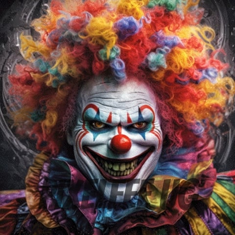 Pixelfee Diamond Painting Clowni von Kreativköter