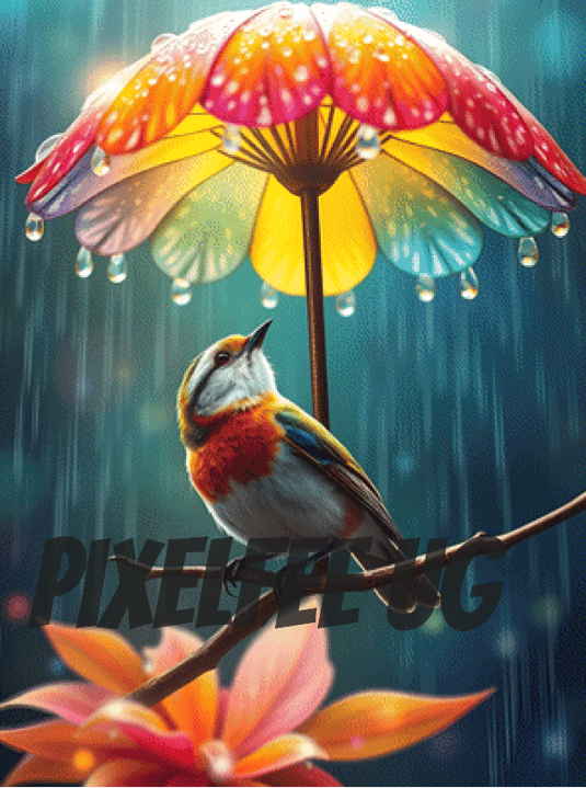 Pixelfee Diamond Painting Rainy Day #2 von Pears