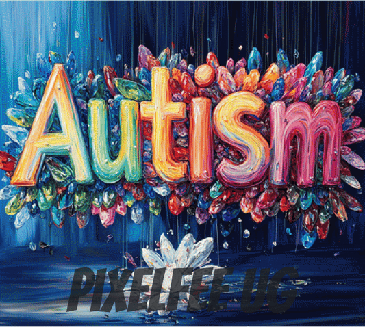 Pixelfee Diamond Painting Autism von Kreativköter
