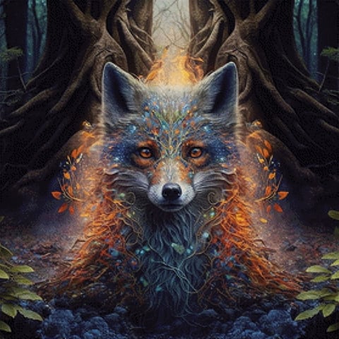 Pixelfee Diamond Painting Fox#7 von Sandrietta_ai