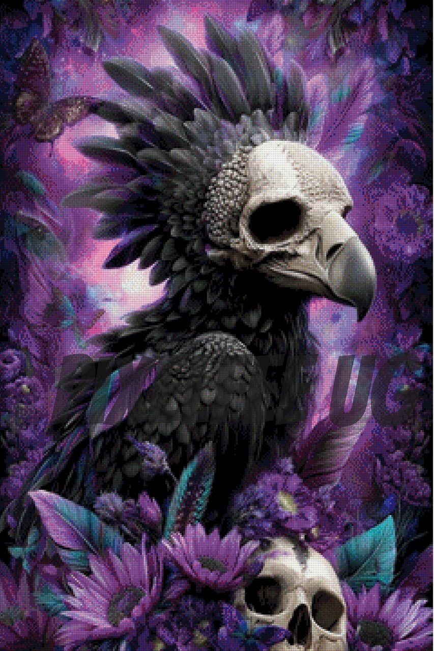 Pixelfee Diamond Painting „Violet Carrion“ von Sandrietta