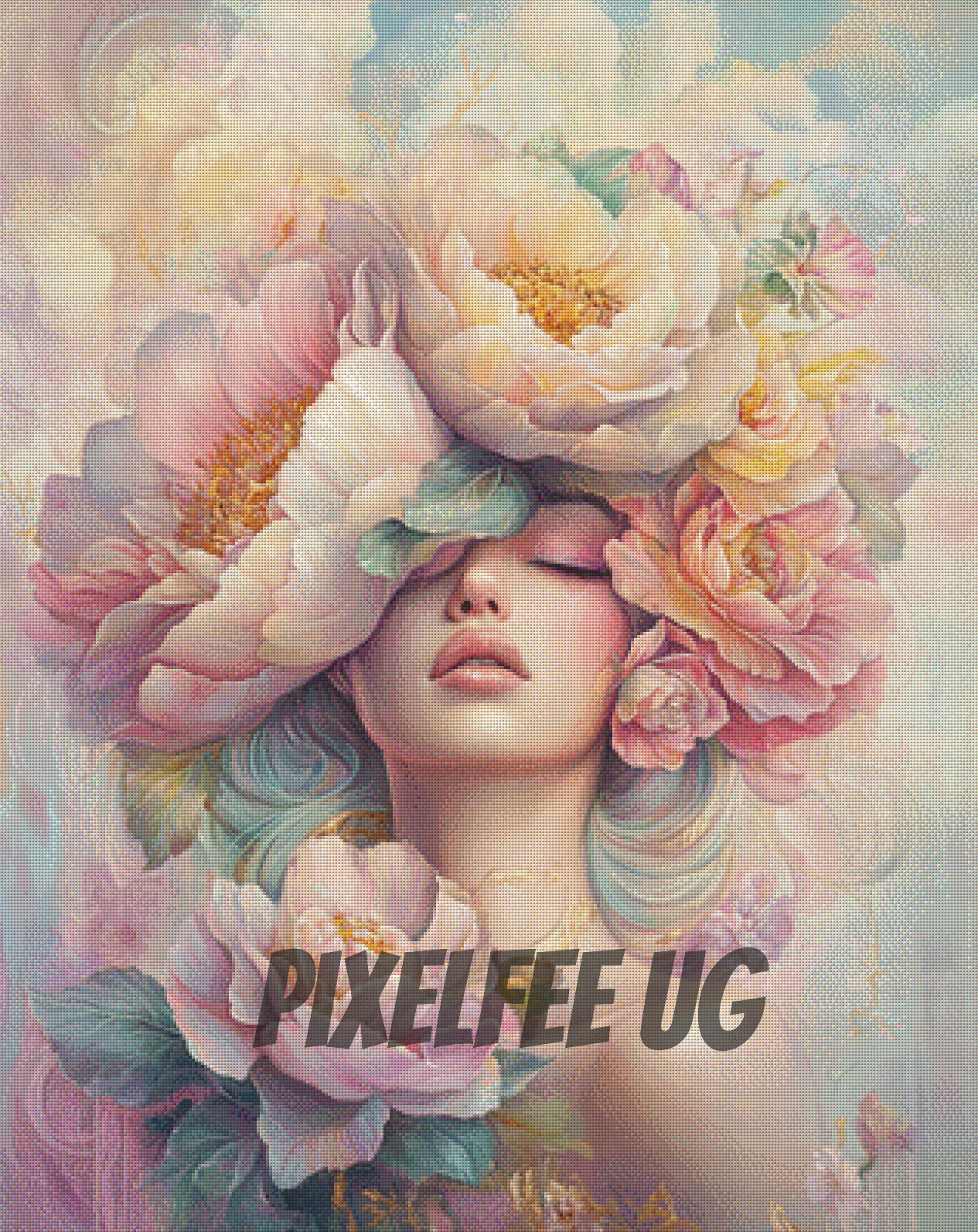 Pixelfee Diamond Painting Im Garten der leisen Träume von Sandrietta_ai