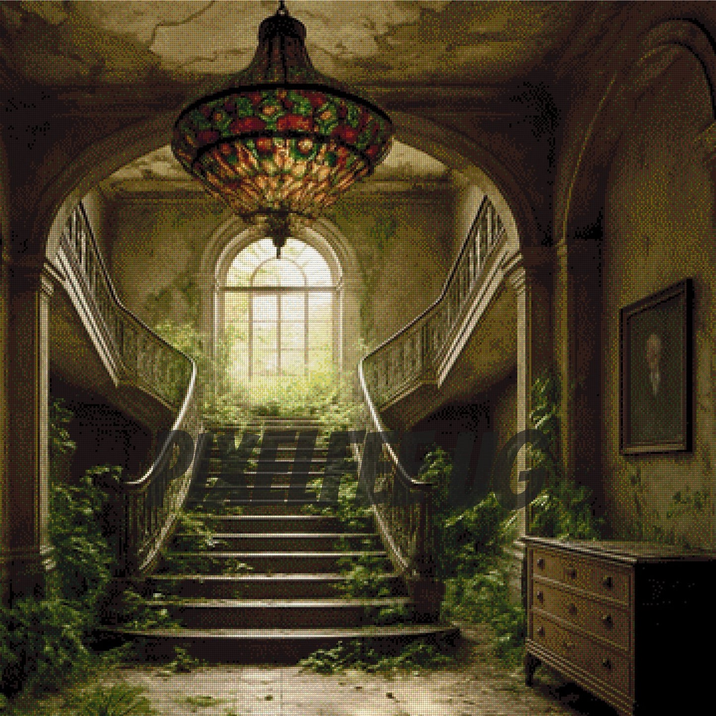 Pixelfee Diamond Painting Foyer von Raven