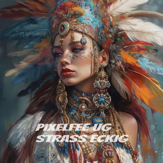 Pixelfee Diamond Painting Indian Girl von Sandrietta_ai