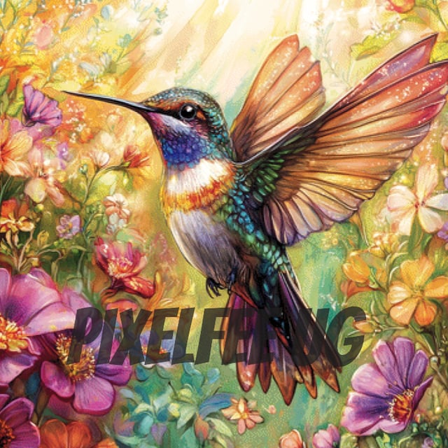 Pixelfee Diamond Painting Kolibri Marcello von Kreativköter