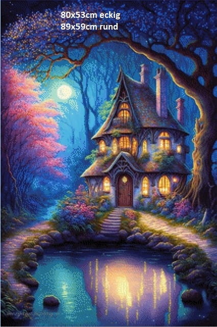 Pixelfee Diamond Painting Morgana 2 Waldschloss von Morgana.fantasy.ai