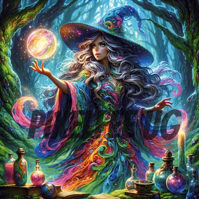 Pixelfee Diamond Painting Potion von Sandrietta_ai