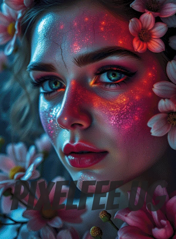Pixelfee Diamond Painting Magenta von Pears