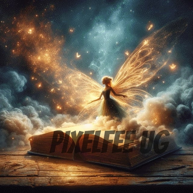 Pixelfee Diamond Painting Bücherfee von Kreativköter