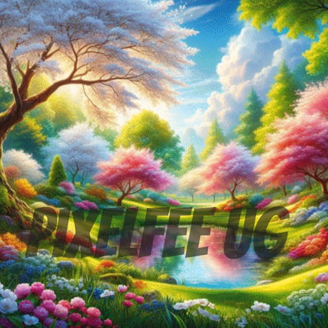 Pixelfee Diamond Painting Frühling von Pears