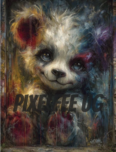 Pixelfee Diamond Painting polarbearstreetart von Kreativköter