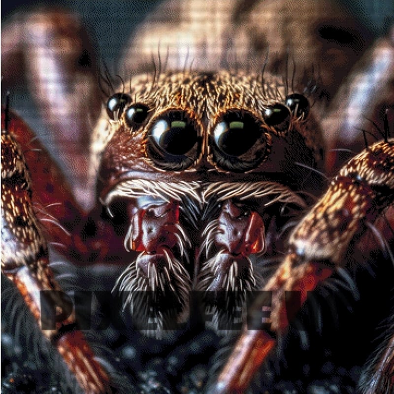 Pixelfee Diamond Painting Frau Spinne von Kreativköter
