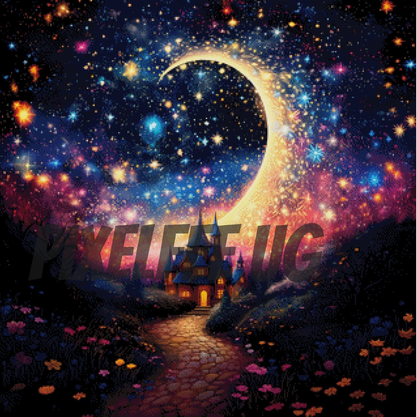 Pixelfee Diamond Painting Stardust Home von nadaya_illustration_jp