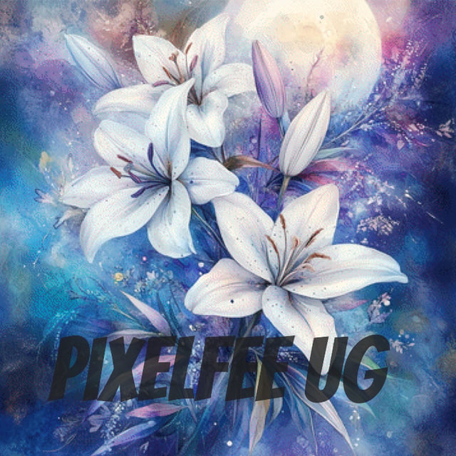 Pixelfee Diamond Painting White Lilly #2 von Sandrietta_ai