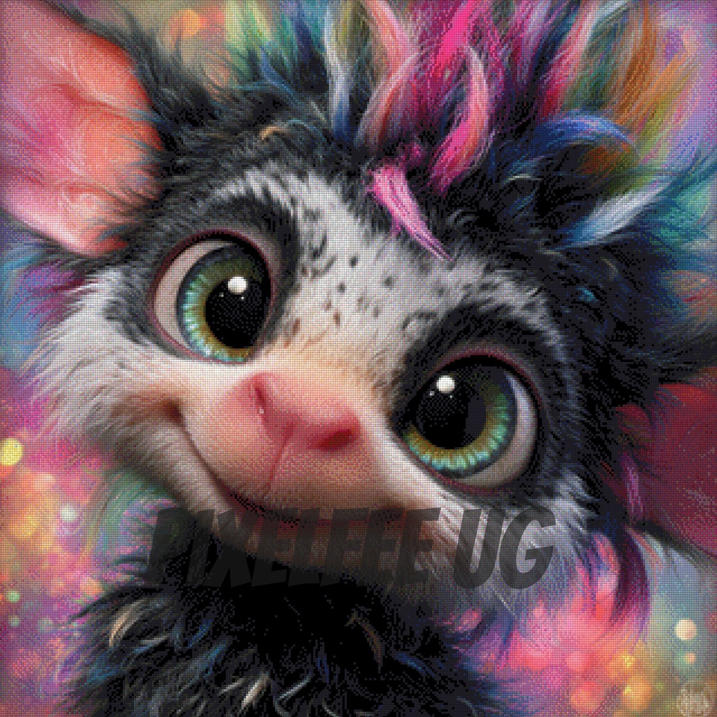 Pixelfee Diamond Painting Punky von Kreativköter