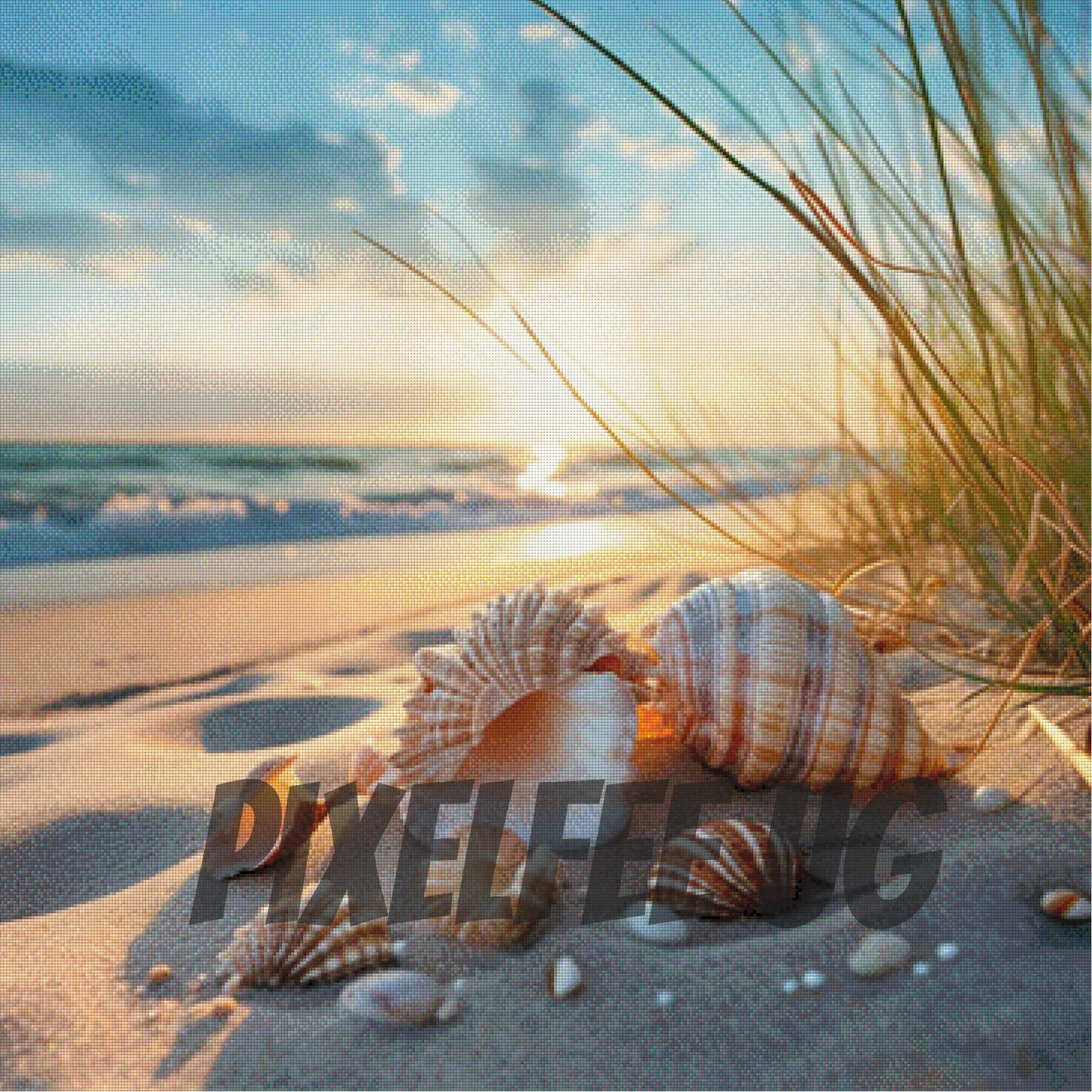 Pixelfee Diamond Painting Strandbad von ArtRosa