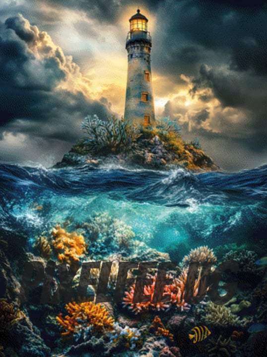 Pixelfee Diamond Painting Lighthouse von Kreativköter