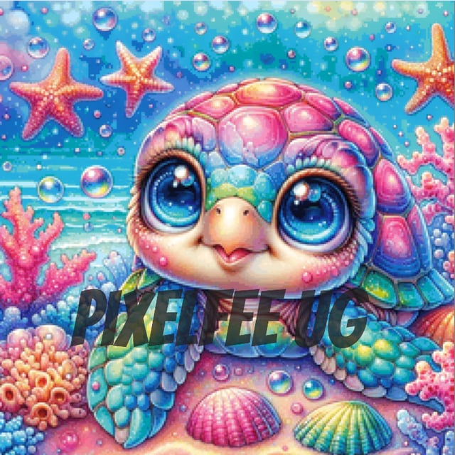 Pixelfee Diamond Painting Cute Turtle von Tante Tati