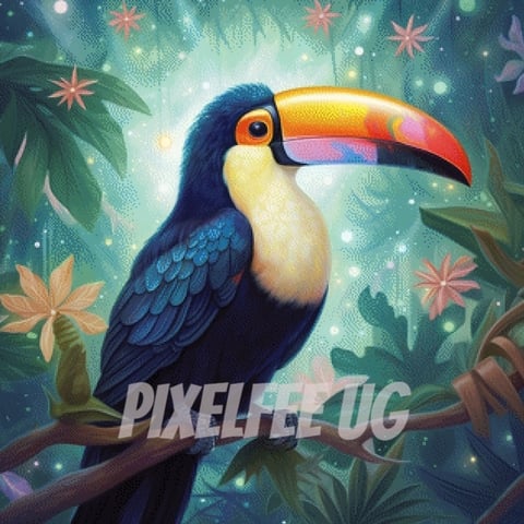 Pixelfee Diamond Painting Tucan von Sandrietta_ai