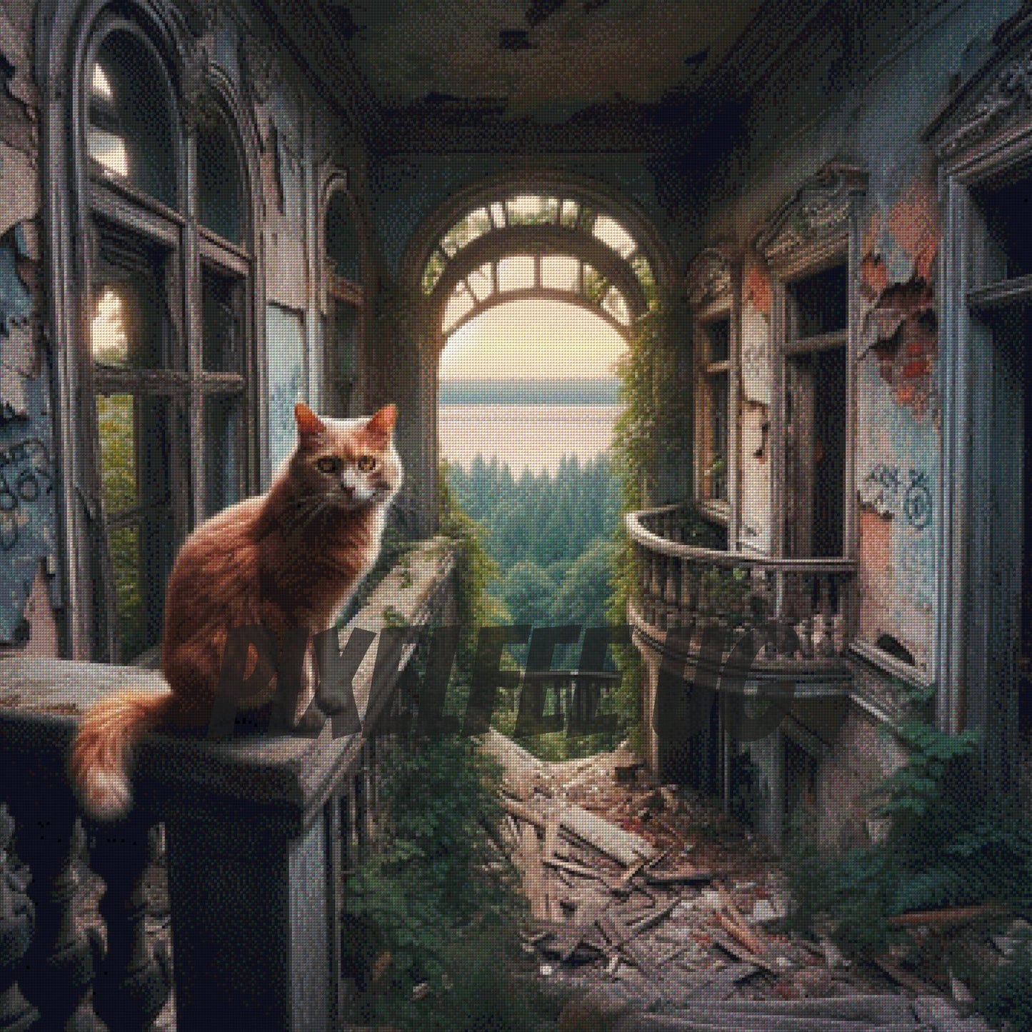 Pixelfee Diamond Painting new owner of the lost villa von Pears
