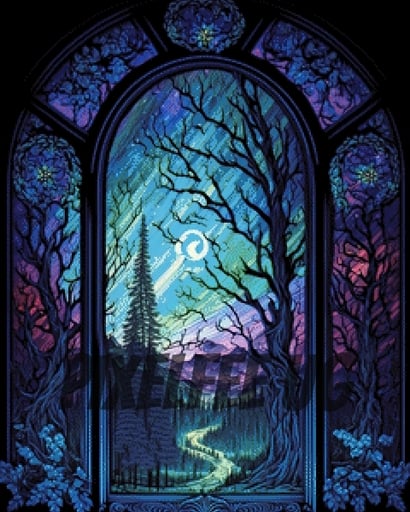 Pixelfee Diamond Painting WindowArt#2 von BeepBoopArt