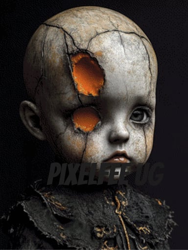 Pixelfee Diamond Painting Broken Past von Kreativköter