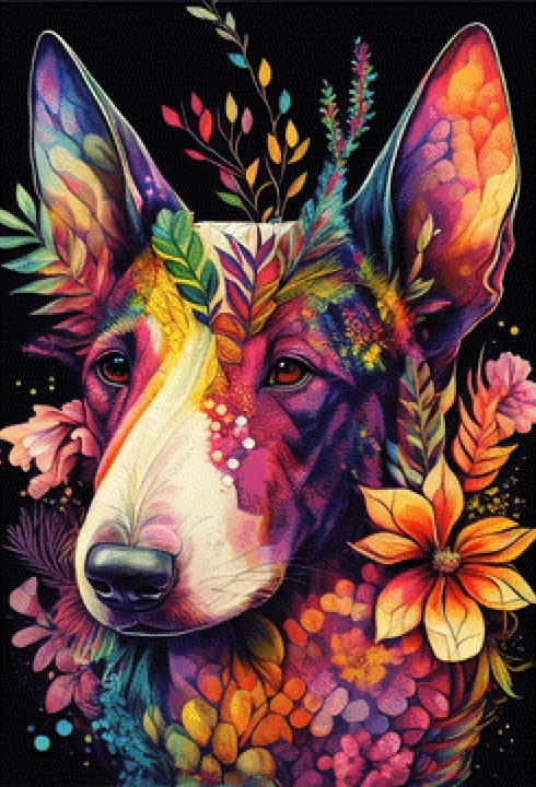 Pixelfee Diamond Painting Bullterrier #1