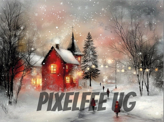 Pixelfee Diamond Painting Winterwonderland #2 von CaroFelicia