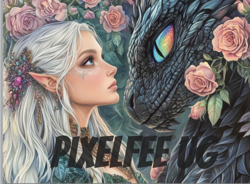 Pixelfee Diamond Painting Rainbow Eyes #1 von Sandrietta_ai