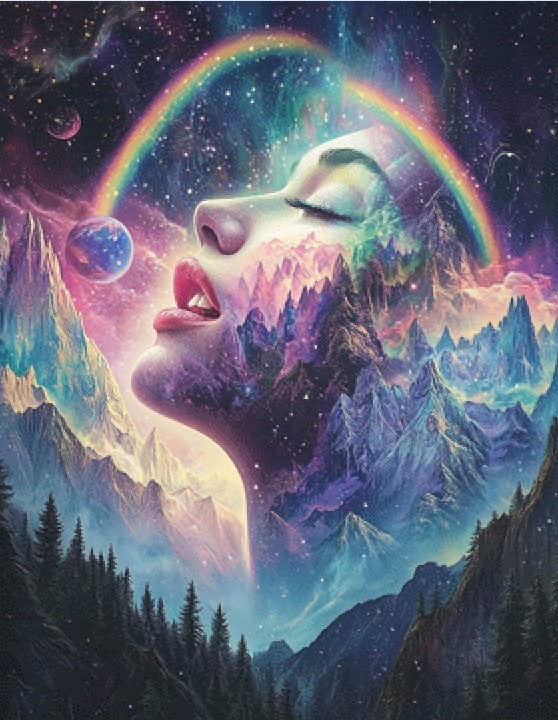 Pixelfee Diamond Painting In Love with the Mountain von Sandrietta_ai