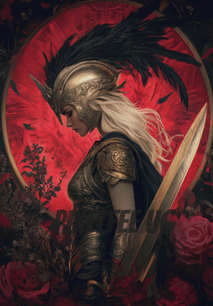 Pixelfee Diamond Painting Nymeria Blutlaub von Sandrietta_ai