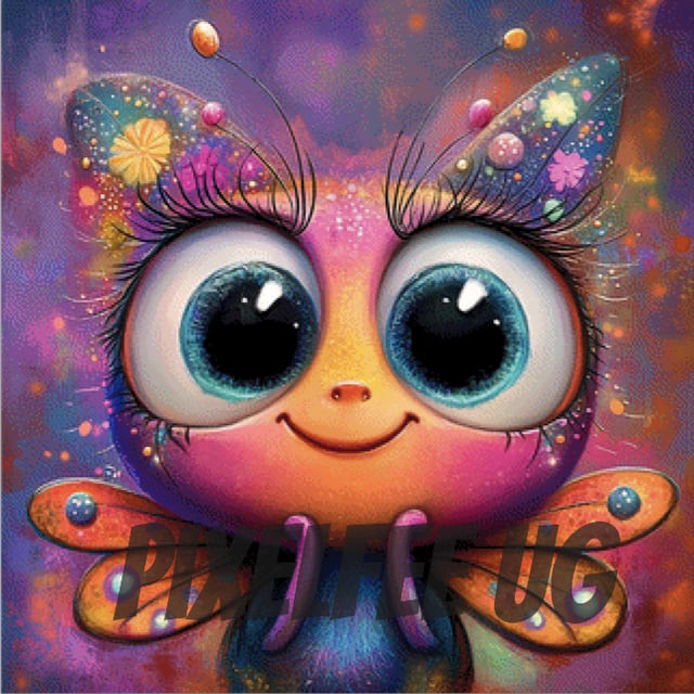 Pixelfee Diamond Painting a little bit happyness von CaroFelicia