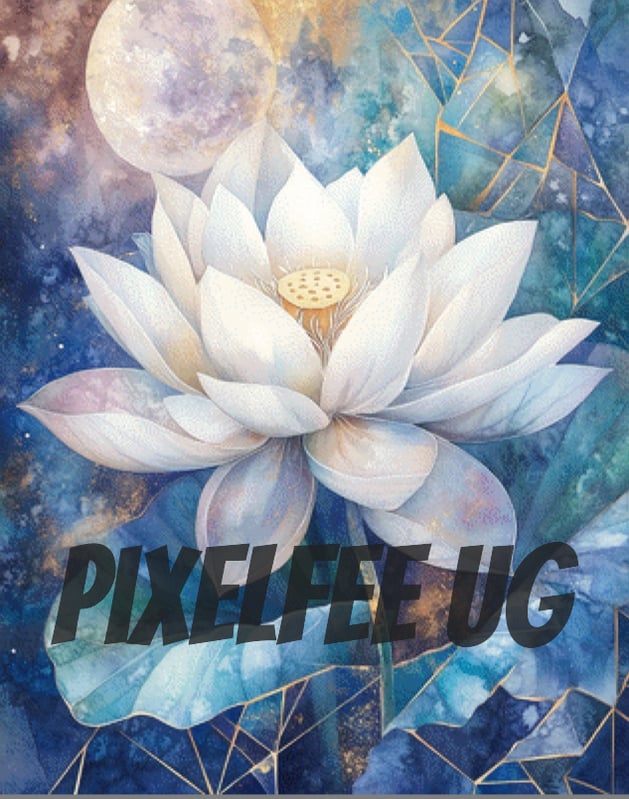 Pixelfee Diamond Painting White Flower #3 von Sandrietta_ai