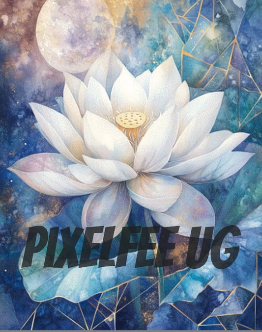 Pixelfee Diamond Painting White Flower #3 von Sandrietta_ai