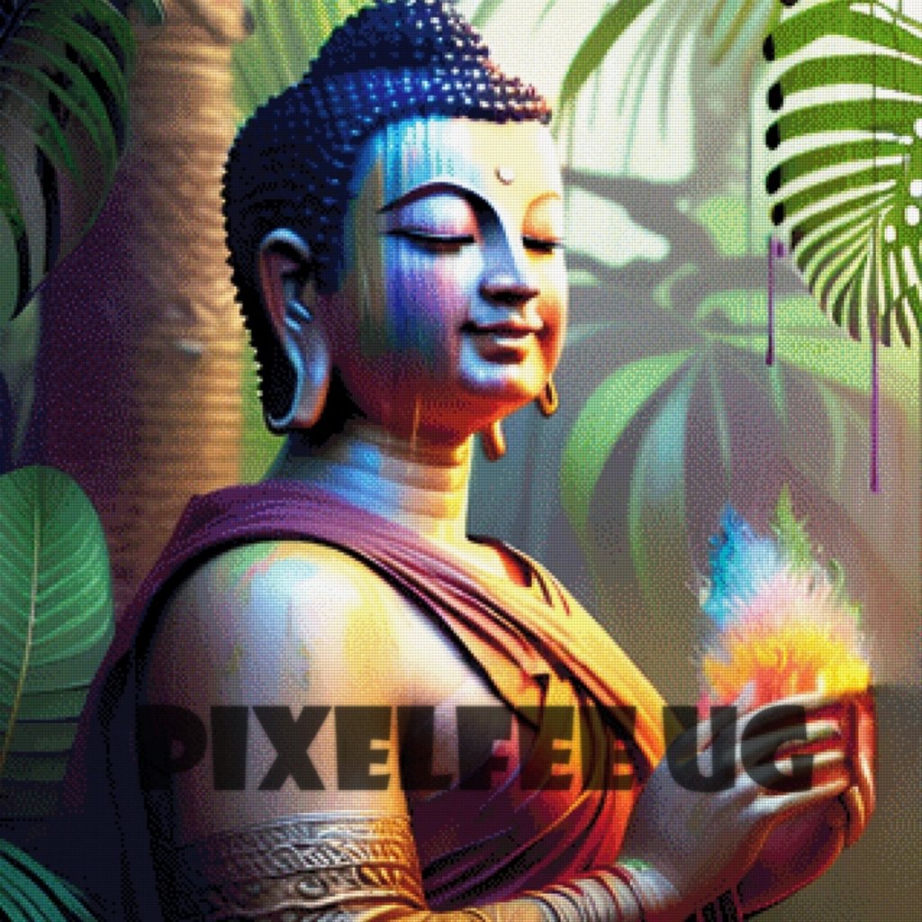 Pixelfee Diamond Painting Wärmende Farben von Pears