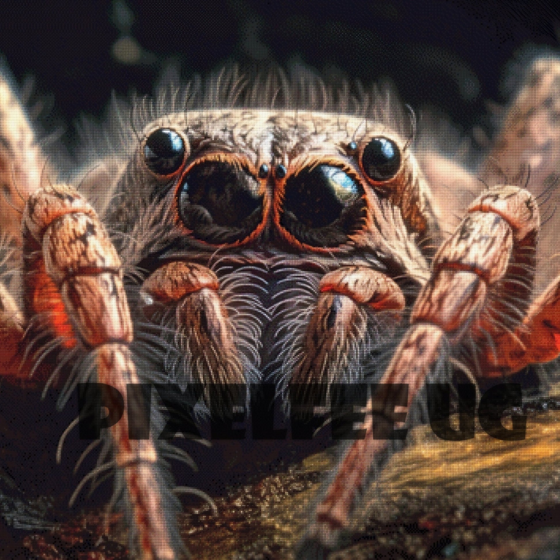 Pixelfee Diamond Painting Herr Spinne von Kreativköter
