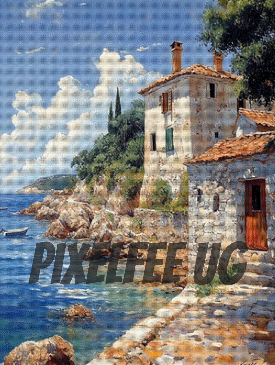 Pixelfee Diamond Painting Little Village von CaroFelicia