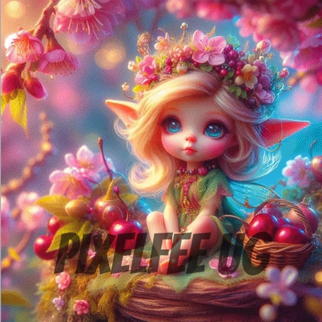 Pixelfee Diamond Painting Früchtchen von Sandrietta_ai