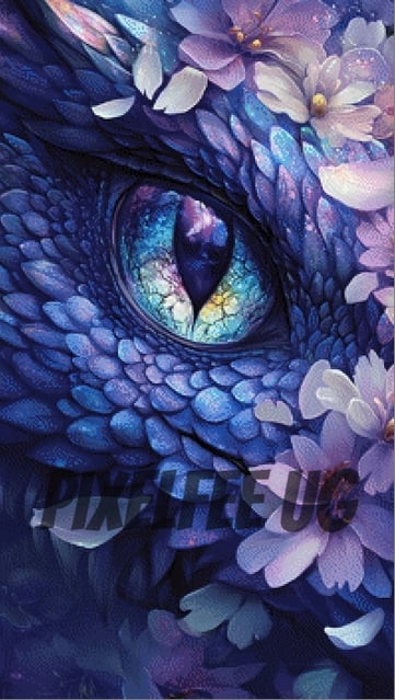Pixelfee Diamond Painting Dragoneye von Sandrietta_ai