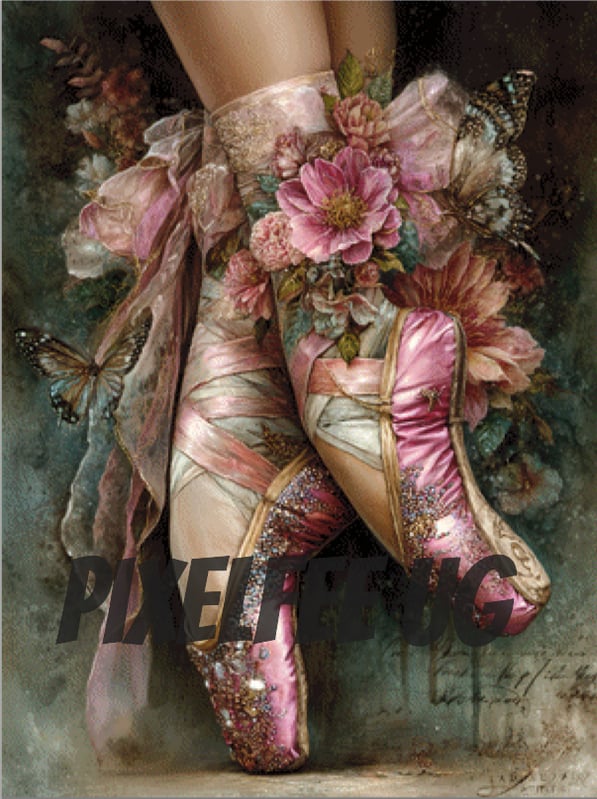 Pixelfee Diamond Painting Ballet Shoes von Lexxa