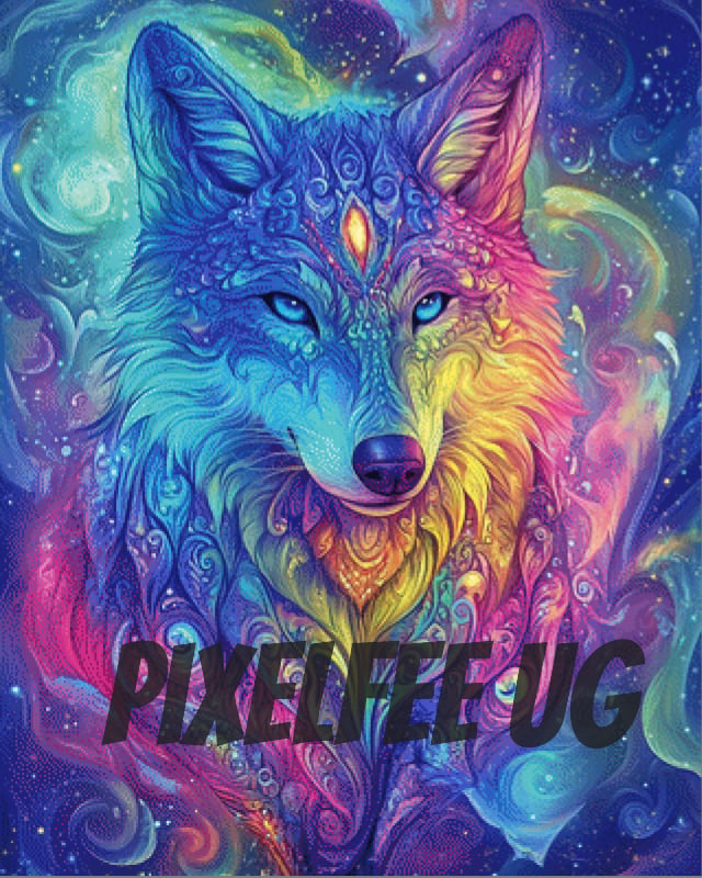 Pixelfee Diamond Painting Wolf Oracle von Sandrietta_ai