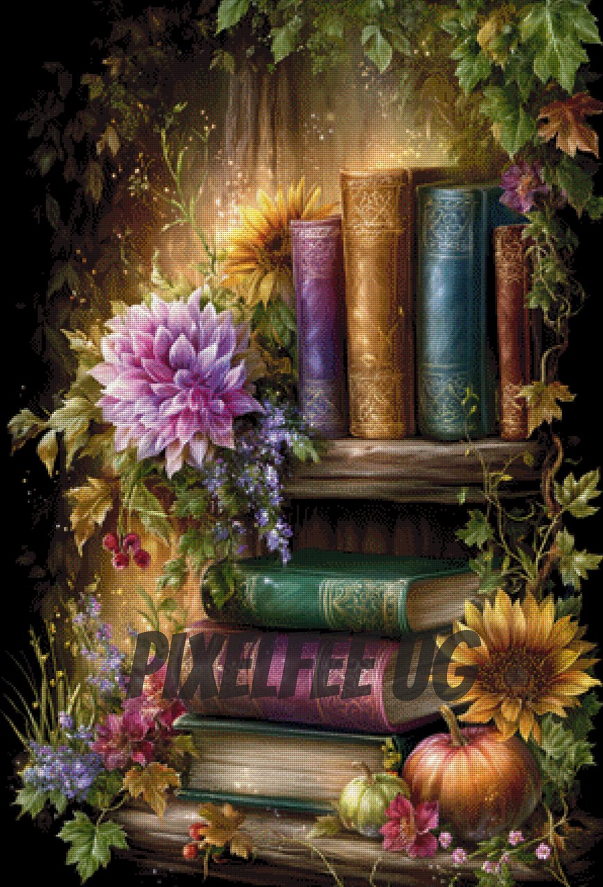 Pixelfee Diamond Painting Bookshelf von Kreativköter