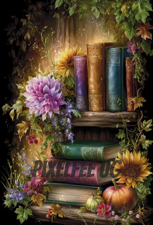 Pixelfee Diamond Painting Bookshelf von Kreativköter
