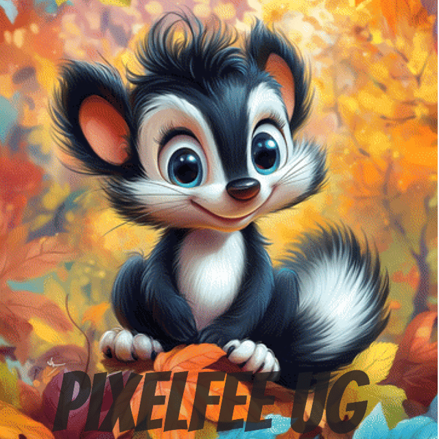 Pixelfee Diamond Painting BavonSkunk #1 von Kreativköter