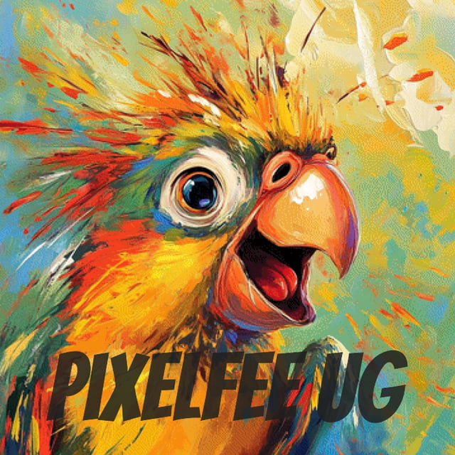 Pixelfee Diamond Painting Happy Bird von Kreativköter