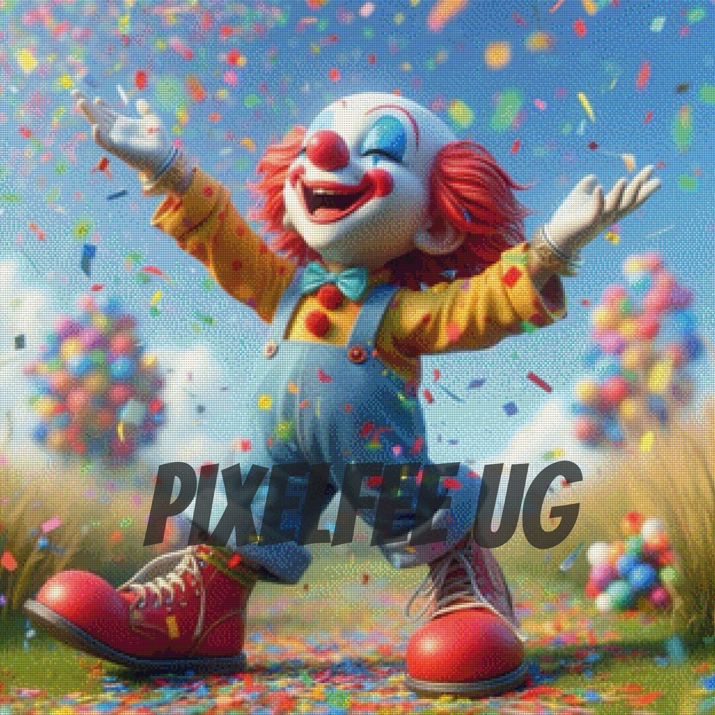 Pixelfee Diamond Painting Clown von Raven