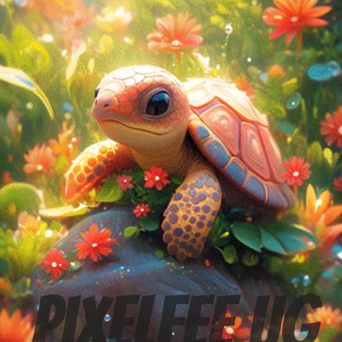 Pixelfee Diamond Painting Turtle von Sandrietta_ai