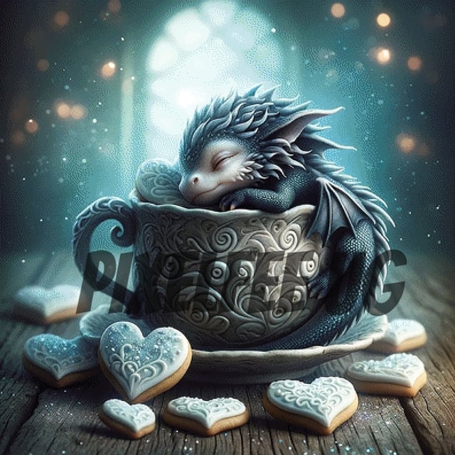 Pixelfee Diamond Painting Cookie Love von Sandrietta_ai