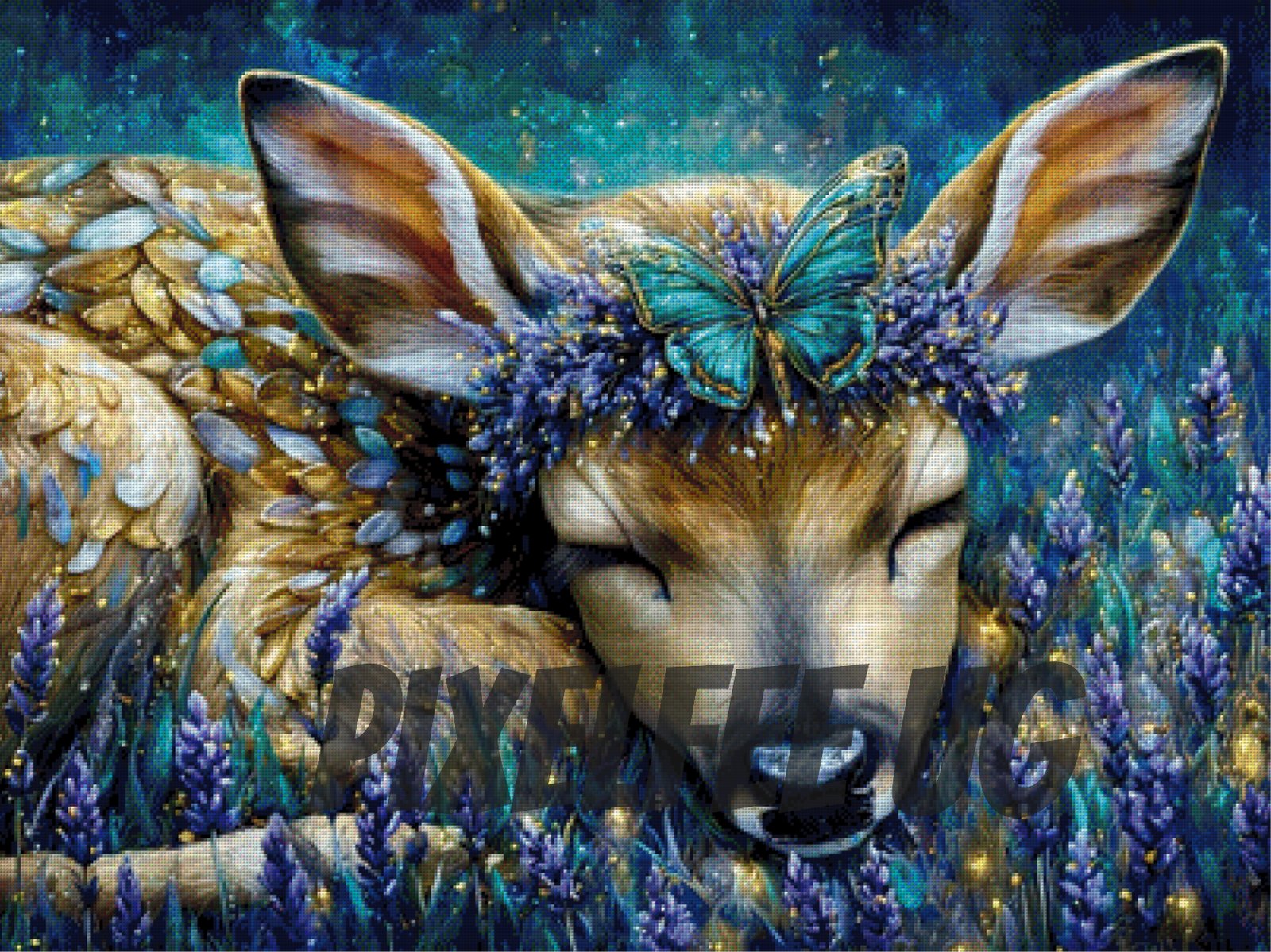 Pixelfee Diamond Painting Twilight Fawn von Sandrietta_ai